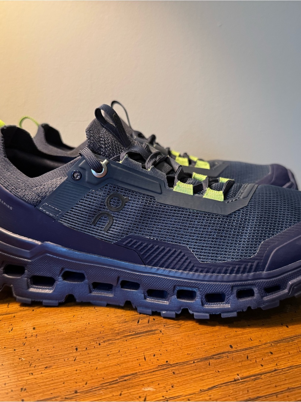 On Cloudultra 2 Trail Running Shoes - Navy with Lime Accents